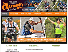 Tablet Screenshot of crazyman.co.nz